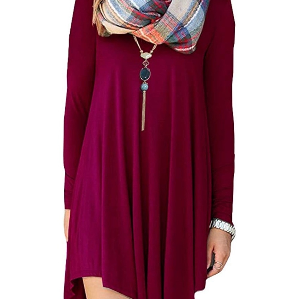 Long sleeve causal dress
